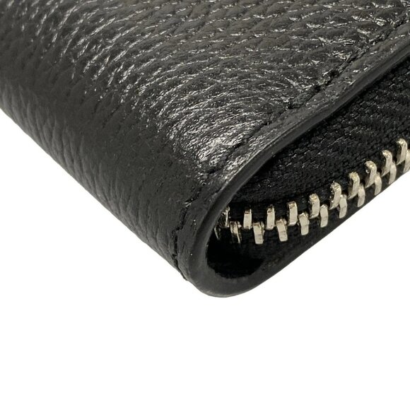 Auth BALLY - Black Leather Long Wallet - Picture 7 of 7